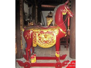 Ngựa gỗ thờ - Tượng ông ngựa thờ