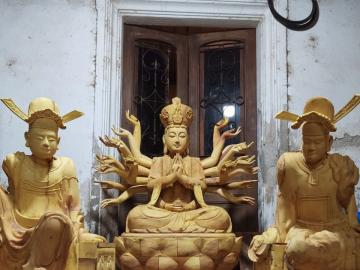 Chế tác tượng la hán (đủ 18 vị) bởi nghệ nhân Sơn Đồng