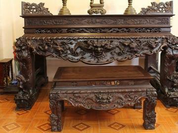 Bàn thờ khắc tứ linh có ý nghĩa gì?